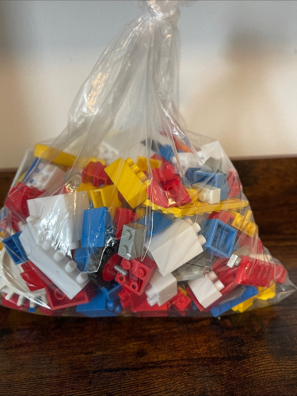 Lego Mixed Build Pieces - Red, Blue, White, Yellow